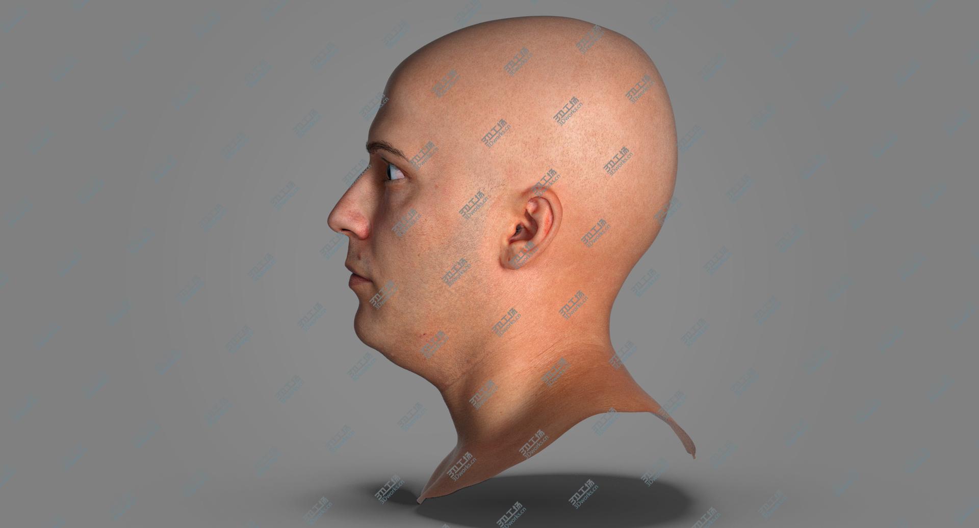 images/goods_img/202105073/PBR Marcus Real Human Head Upper Lid Raiser AU5 3D model/3.jpg
